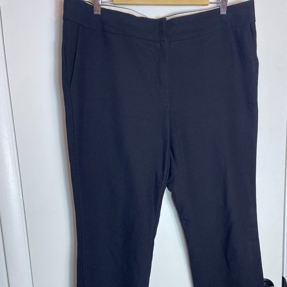 LOFT Women's Size 14 Marisa Trouser Pants Black
